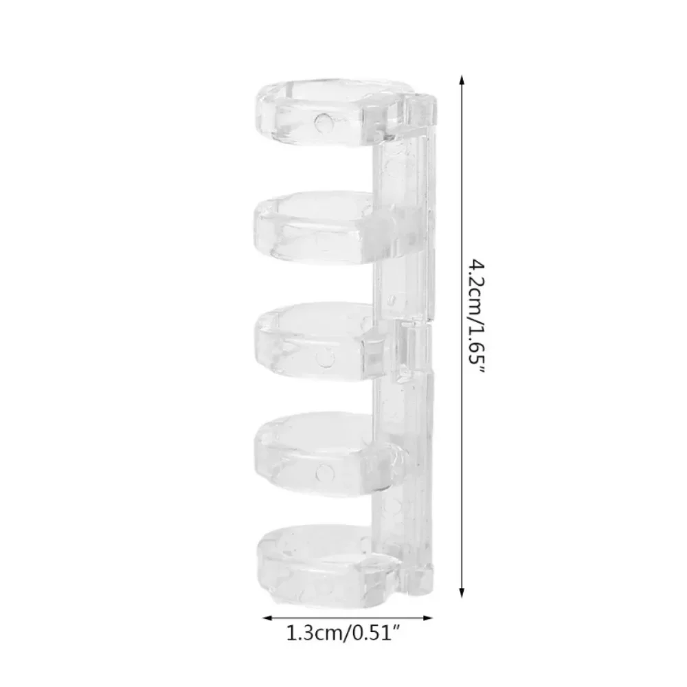 Anillo de encuadernación con círculos de 5 agujeros para cuaderno de hojas sueltas, álbum de recortes, archivos de papel, Clips de encuadernación en