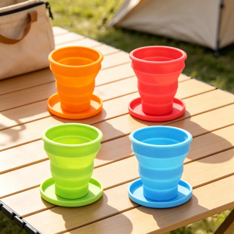 Outdoor Camping Food - 1Pc 200ml 식품 등급 실리콘 접이식