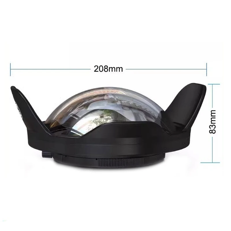 RISE-For SLR Camera 67Mm Portable Waterproof Wide Angle Dome Port Lens Housing Case Underwater Diving Parts