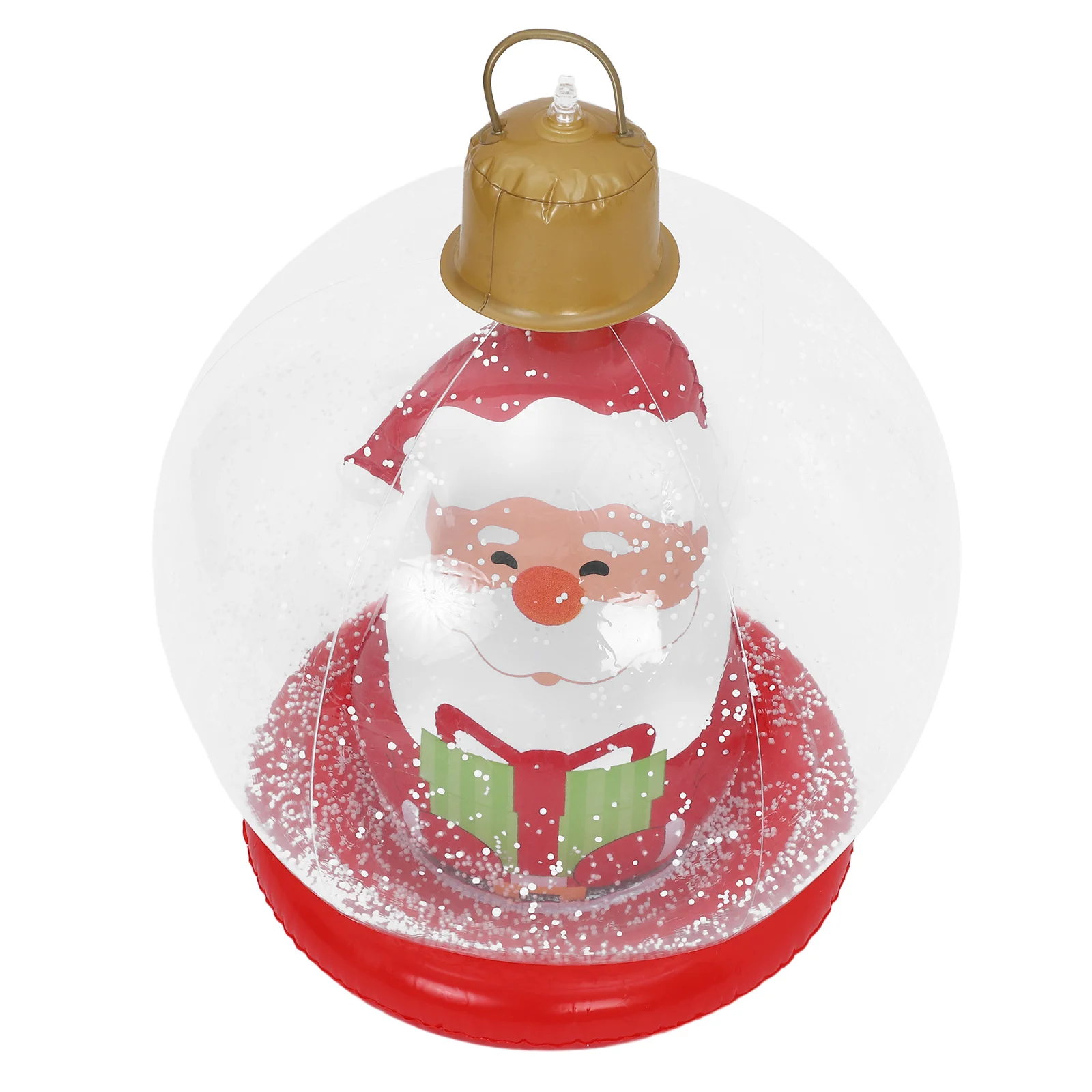 

23.6 Inflatable Christmas Ball Base Effortless Storage Weather Resistant Outdoor Baubles Festive PVC Inflatable Ornament