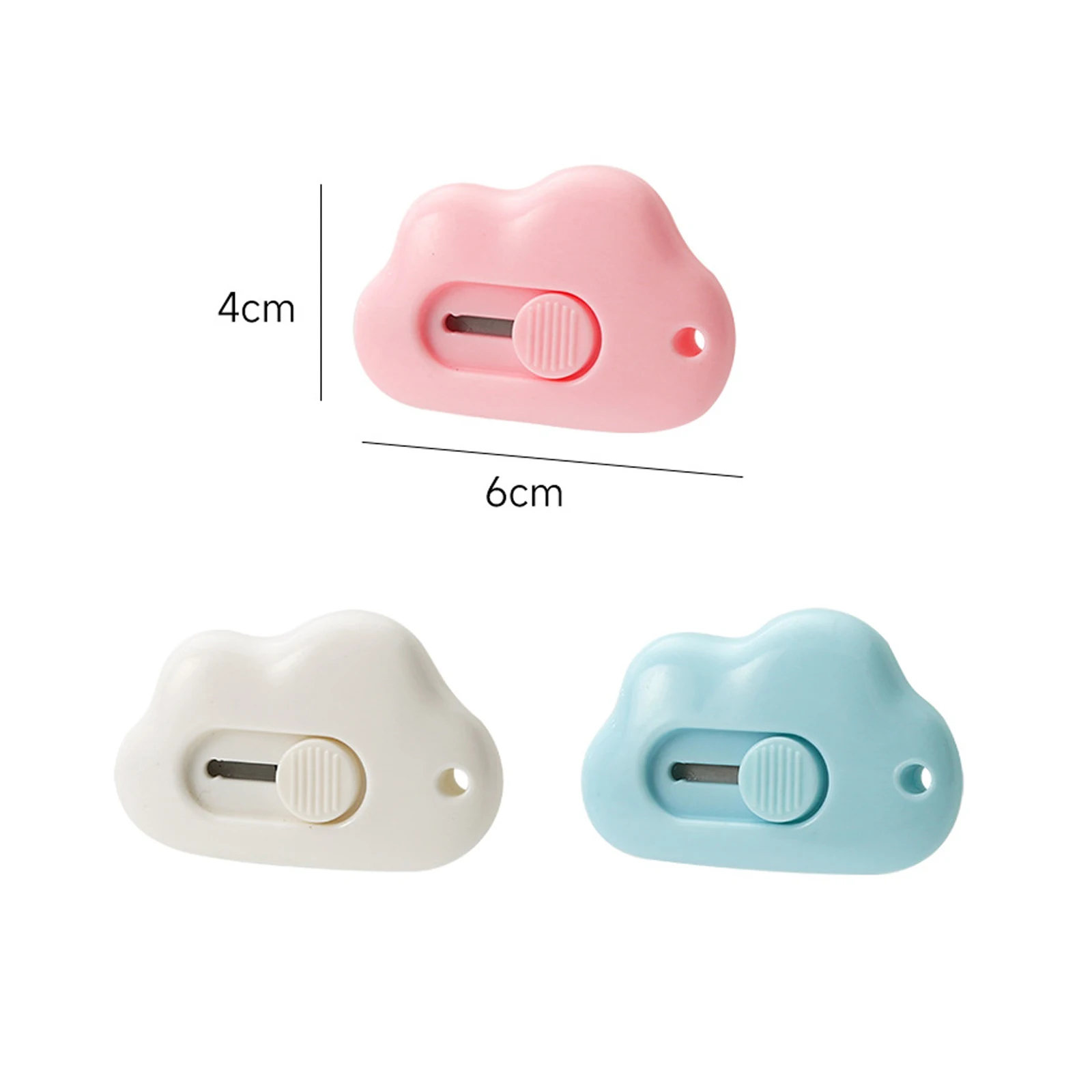 Cute Cloud Mini Portable Utility Knife Paper Cutter Cutting Paper Razor Blade Office Stationery Cutting Supplies