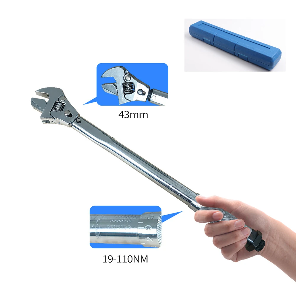 1pcs Adjustable Torque Wrench 16inch 19-110N.m 30mm Multifunctional Wrench Spanner Repair Tool Woodworking Hand Tools