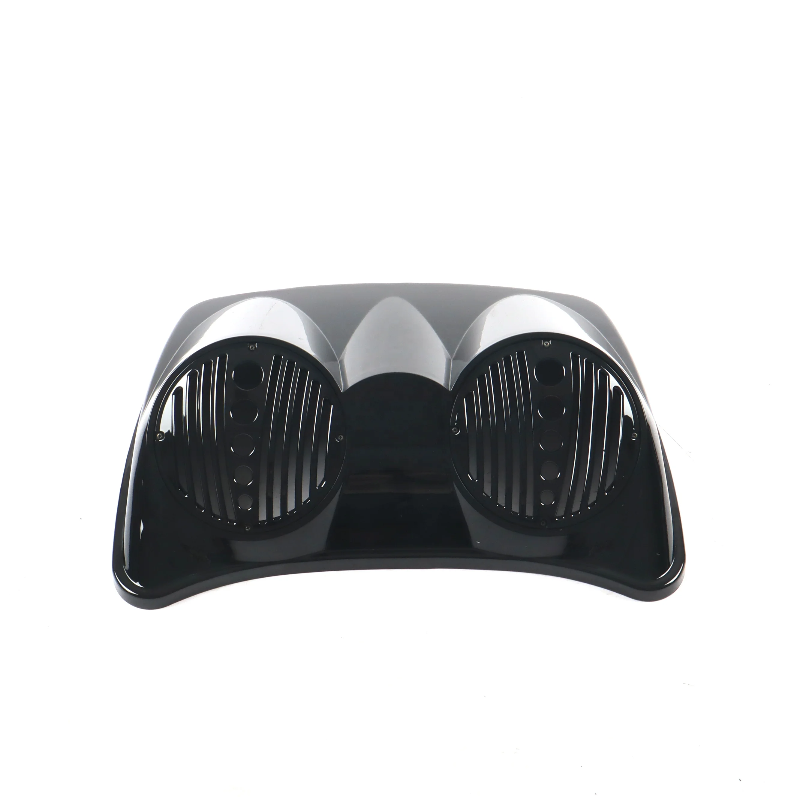 Vivid Black Motorcycle Part For Harley Davidson 2014 Year Double 8 Inch Tour Pak Speaker Lid