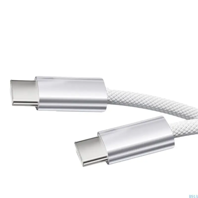 R91A Усиленные нейлоны USB C Кабель быстрого зарядки.