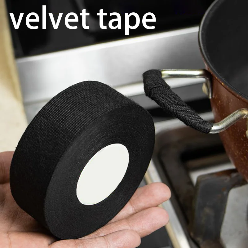 

15M Electrical Tape Heat Resistant Harness Tape Adhesive Cloth Tape Waterproof Tape Insulating Automotive Fabric Cloth Tape