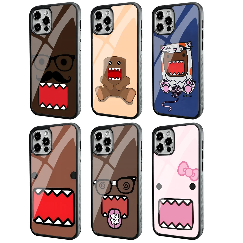 

Cute Domo-Kun Phone Case Strong Magnetic For IPhone 16 15 14 13 Pro Max 11 12 Mini Alex Mirror For Magsafe Wireless Charging Cov