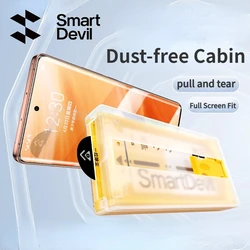 SmartDevil 1/2PCS Microcrystalline Screen Protector for Realme GT5 Pro GT Neo6 SE Dust-proof Full Glue Film with Install Tool