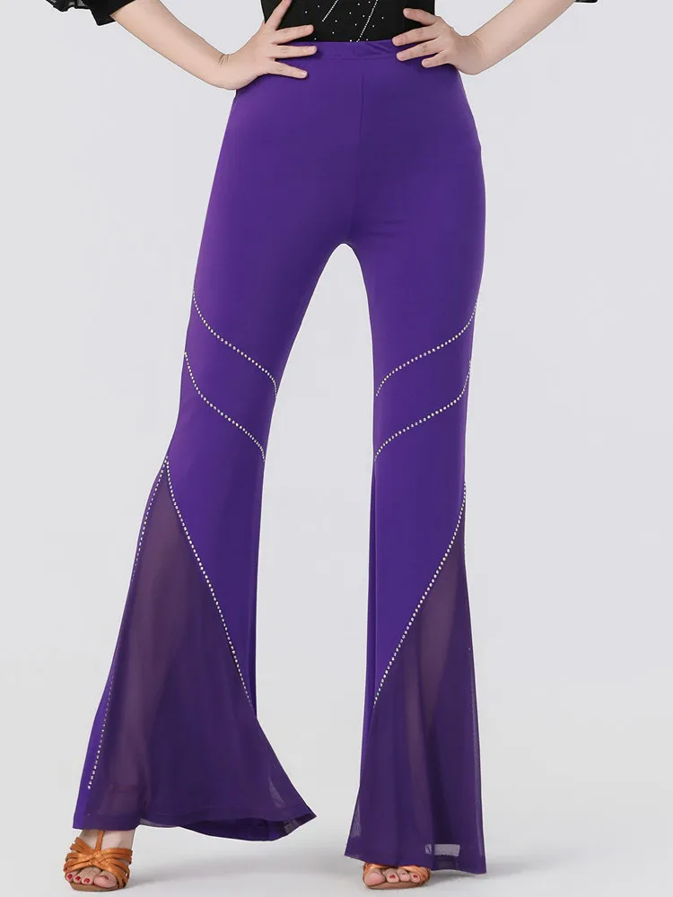 pantalon-evase-taille-haute-amincissant-pour-femme-avec-strass-taille-elastique-pour-la-danse-carree-et-la-danse-moderne