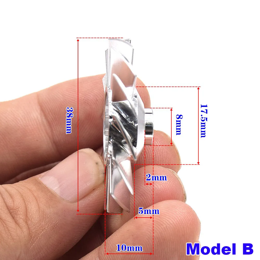 27mm / 38mm CNC high-precision Duct Fan Aluminum Alloy Impeller 3mm /4mm Hole For High Speed 100000RPM Ducted Fan Blade impeller