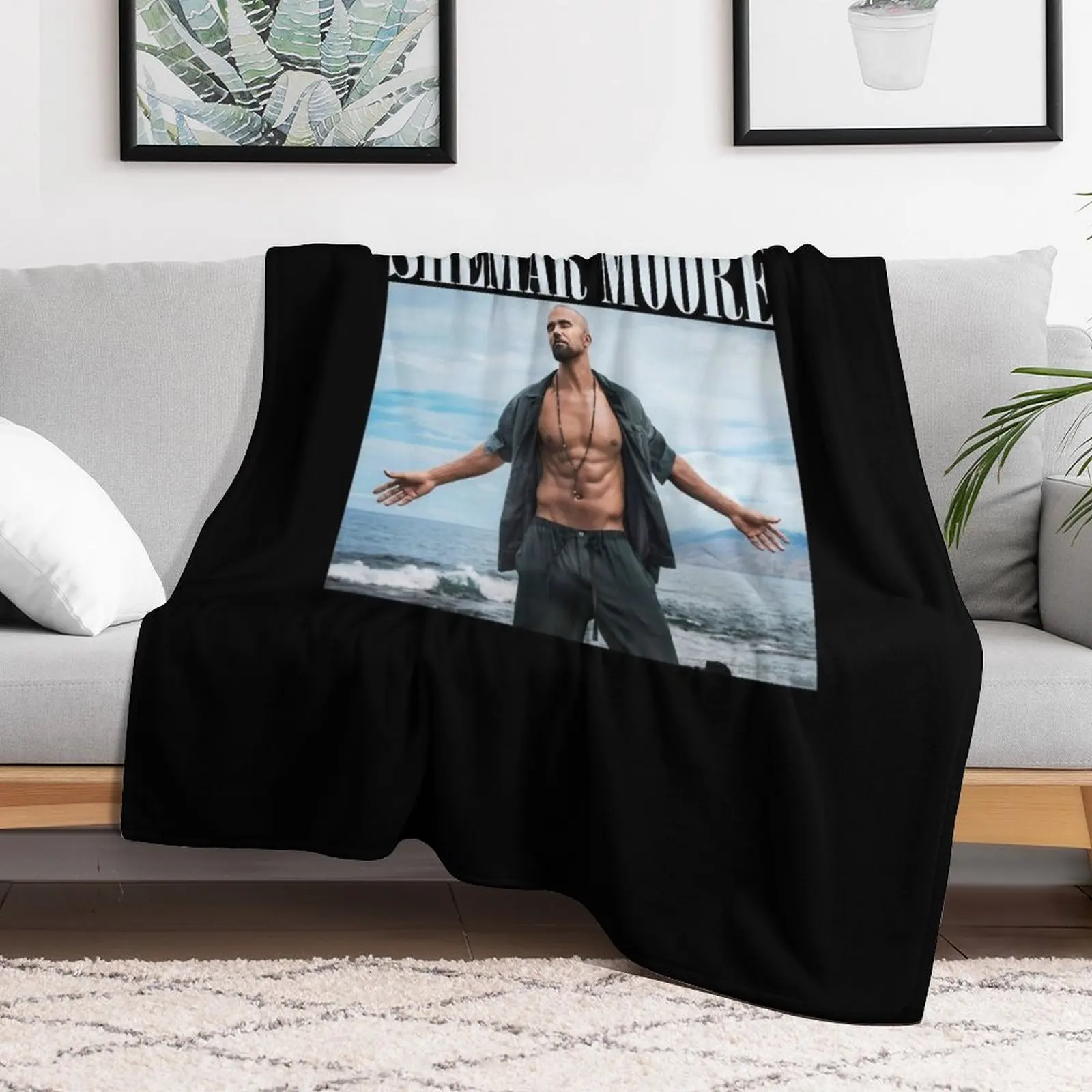 Gift For Men Shemar Moore Gift Movie Fans Throw Blanket