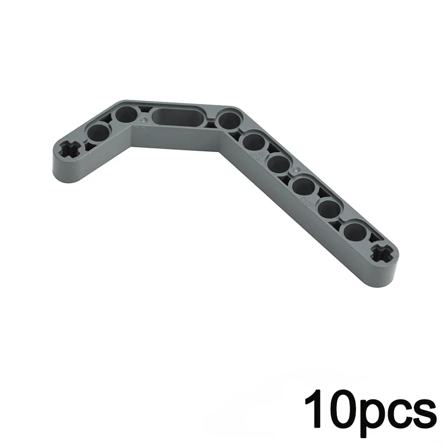 MOC Technische Bausteine, dicke Hebelarme, modifizierte gebogene L-förmige Arme, Bausteine mit Löchern, Spielzeug, kompatibel mit 32271 32140 32348 32555 – Detail 3