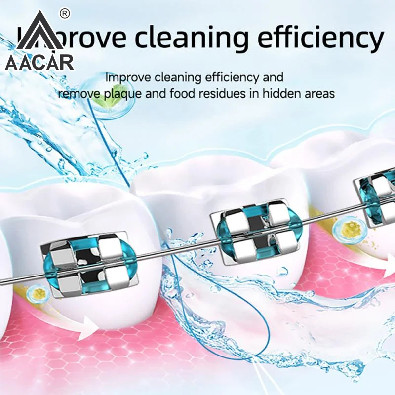 خيط تنظيف الأسنان خيط جر الأسنان تنظيف الفم لتاج هدفين جسر زرع هوب خيوط الأقواس الصلب الجر #1