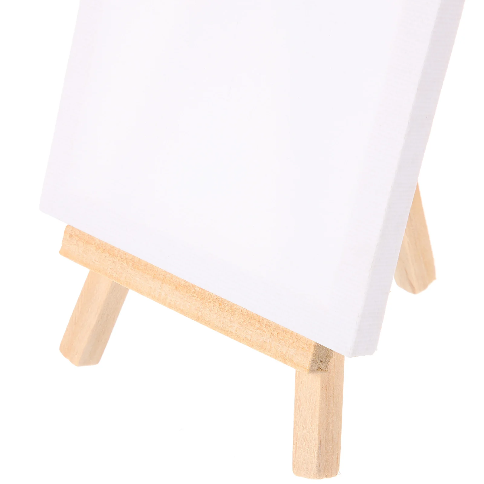 

1 set Mini Canvas Easel Set Small Decorative Frame Kids Triangle Stand Supplies Multi Function Panels Oil Painting