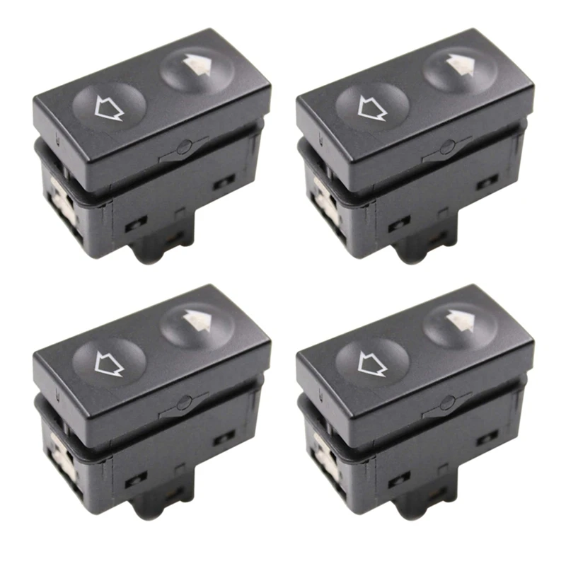 4X Power Door Window Lifter Switch Control Button For BMW E36 318I 318Is 325I 325Is Part Number:61311387387