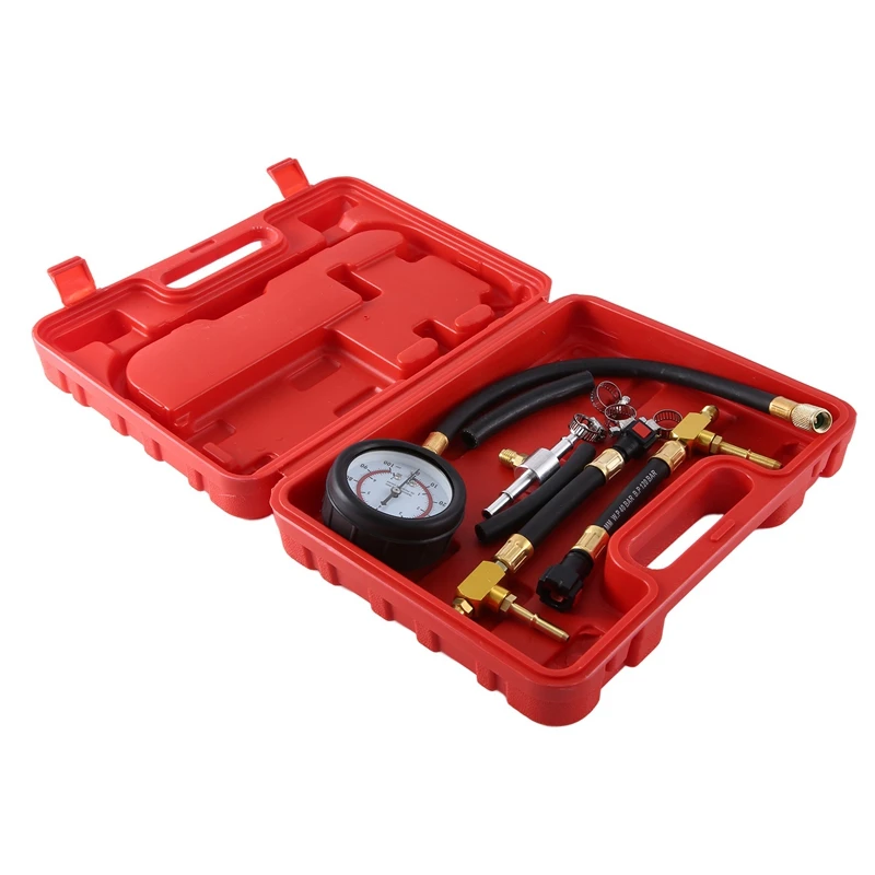 Fuel Pressure Gauge Fuel Injection Oil Pressure Gauge Gasoline Pressure Detection Gauge Universal Auto Repair Detector