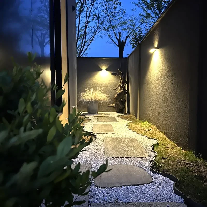 Imagem -03 - Alumínio Alloy Human Body Induction Wall Lamp Outdoor Garden Light Villa e Street Lamp Impermeável Iluminação Doméstica