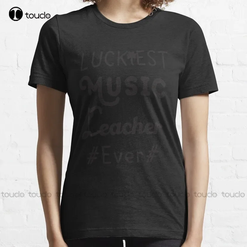 Luckiest Music Teacher Ever St Patrick’S Day Gift Birthday Classic T-Shirt Designer T Shirts For Men New Popular Christmas Gift