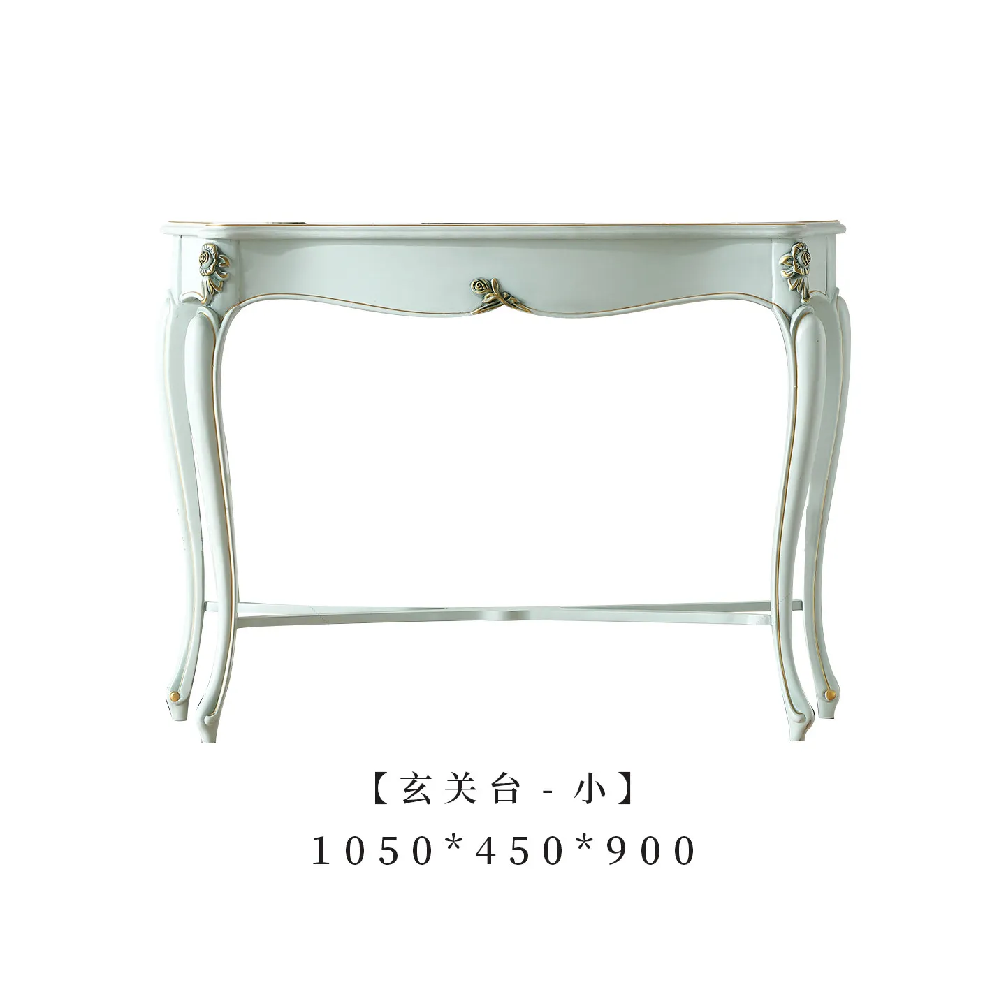 CX French pastoral entrance, living room entrance entrance mirror combination carved partition entrance platform