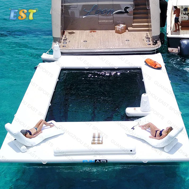 Inflatable Swimming Pool Yacht Pool Outdoor Leisure Floating Ocean Sea Pool