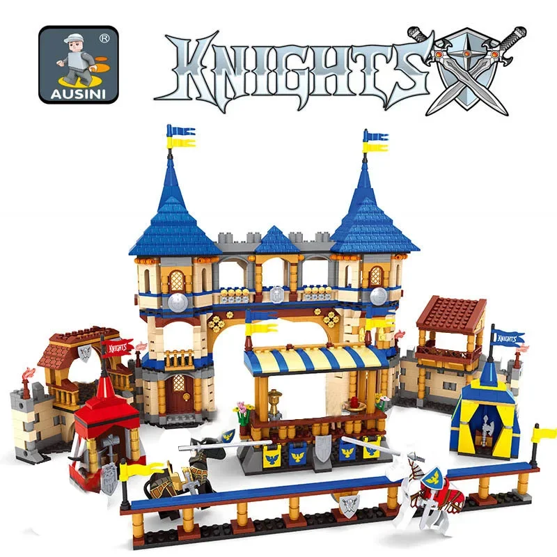 Knights Castle Series Building Blocks Set Kids DIY Educational Creative Model Bricks Toys For Children Boys Gift