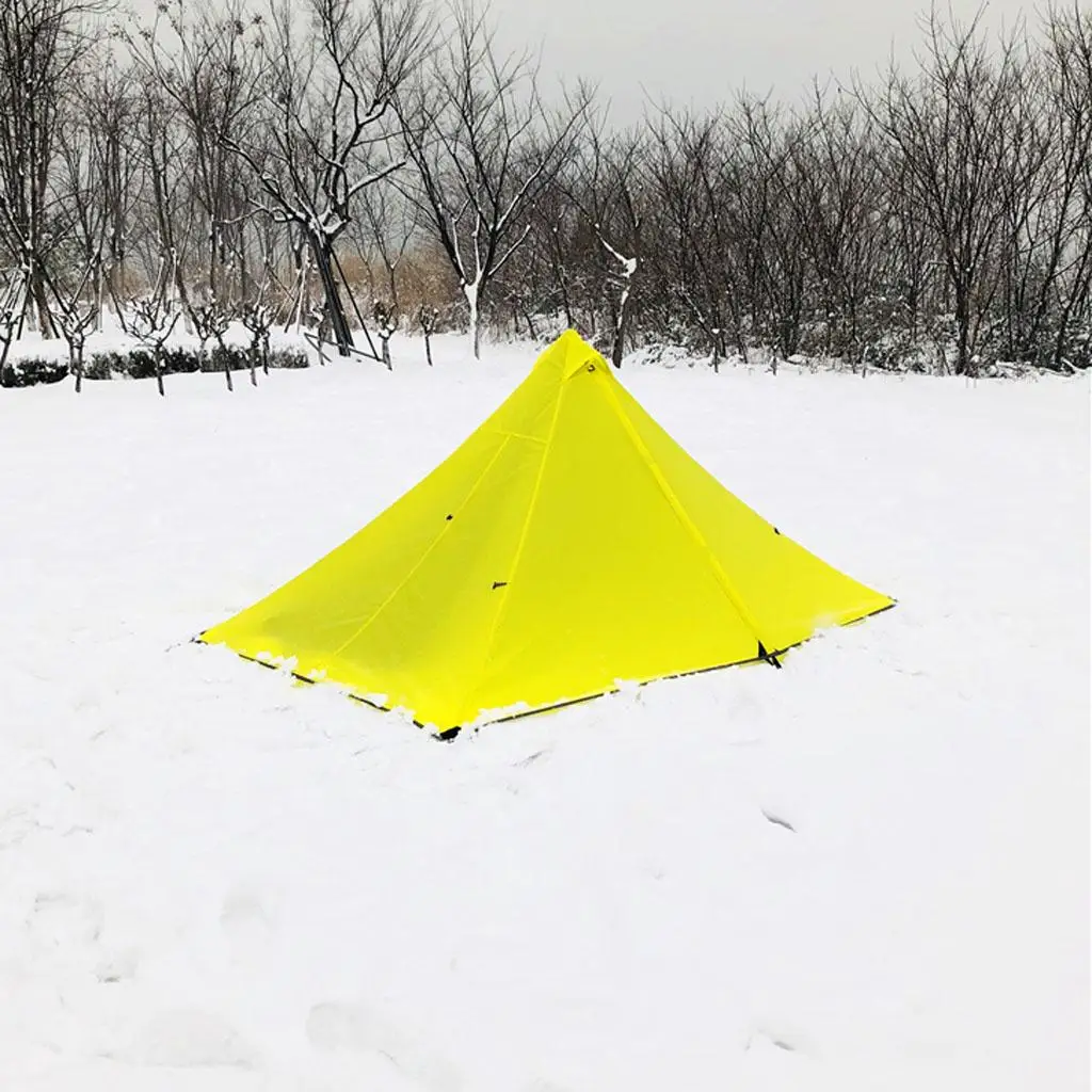 

1 Set of Outdoor Pyramid Tent Ultralight Tent with Small Hole Net Mesh Tent for Backpacking Camping Hiking