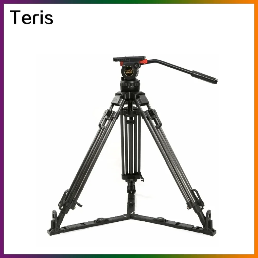 

Teris TS100AL,TS100CF,TS100CF-Q camera tripod carbon fiber tripod with Fluid Head Load 12KG