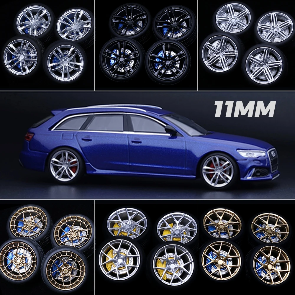 

Колеса SpeedCG 1/64 ABS с резиновыми шинами, диаметр 11 мм, совместимые с Hot Wheels Tomica, литая под давлением модель автомобиля, детали для модификации