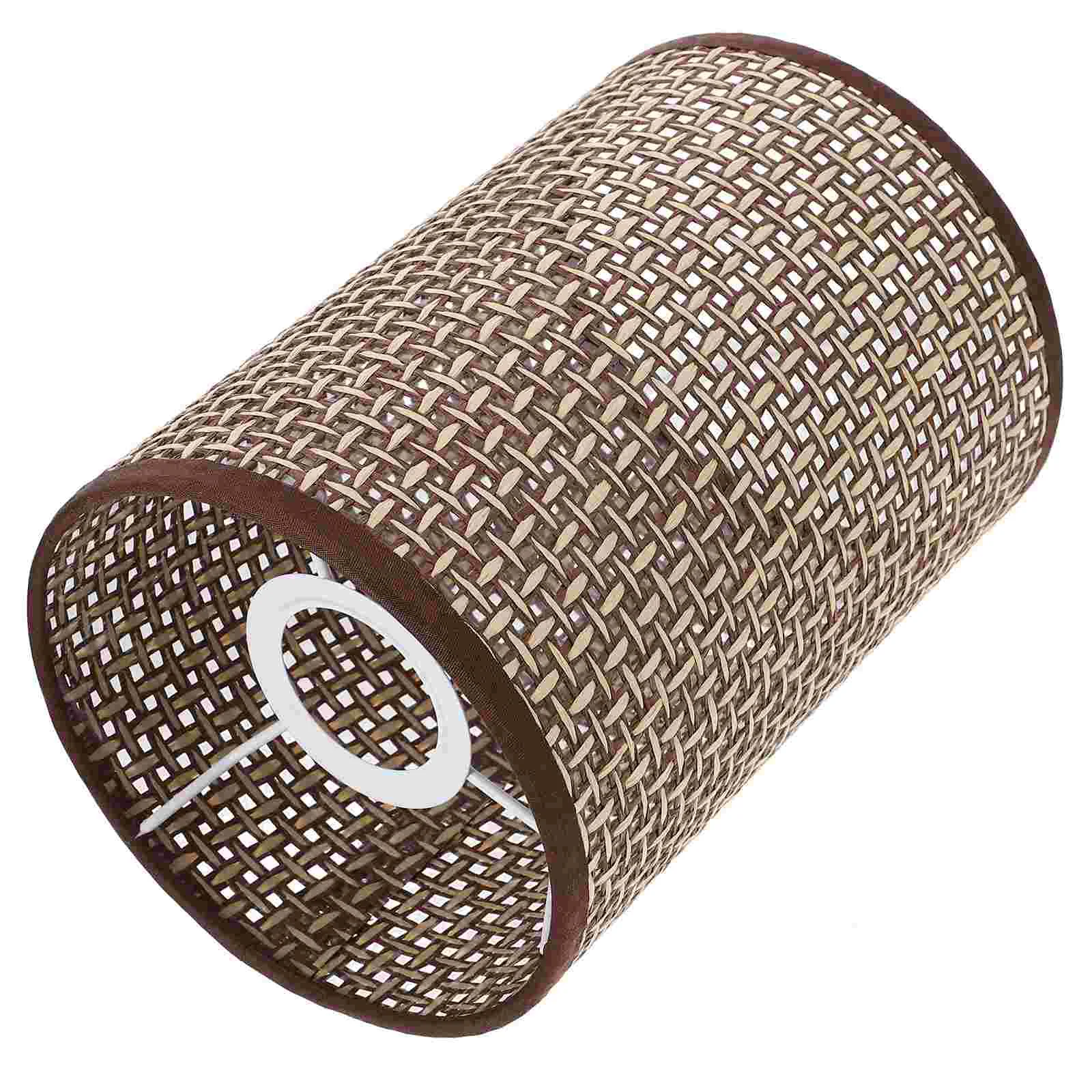Imagem -01 - Rattan Luz Teto Capas Abajur Substituição Base E14 E27 rattan luz teto capas abajur substituicao base e14 e27 01