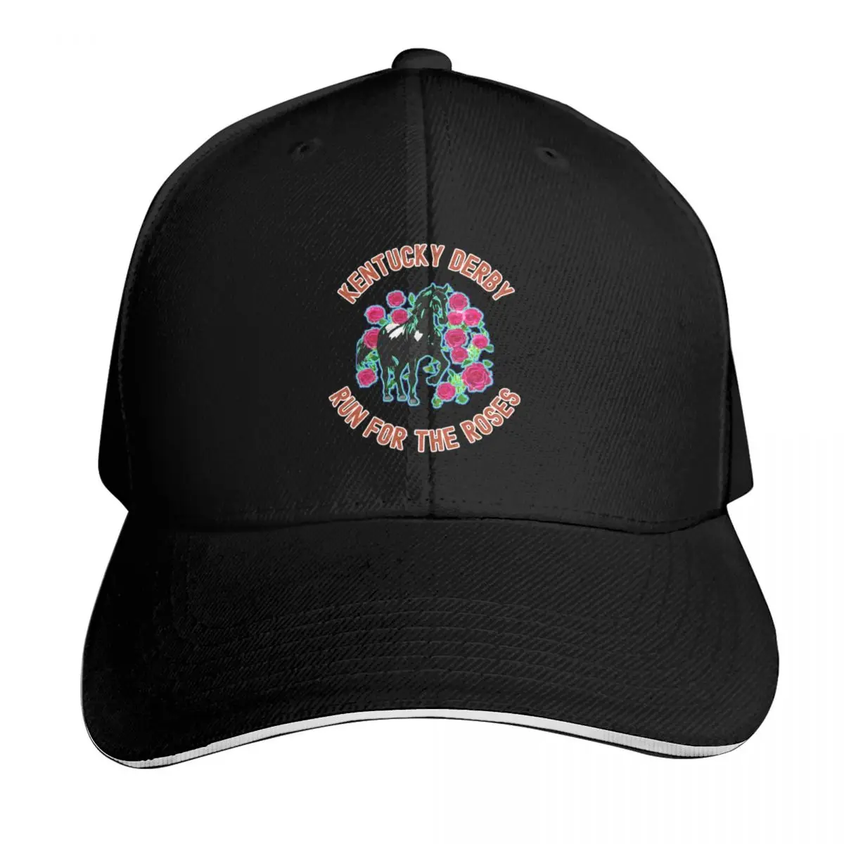 

Kentucky Derby Run For The Roses Baseball Cap Streetwear tea Hat custom caps Trucker Cap Women's Beach Visor Men's
