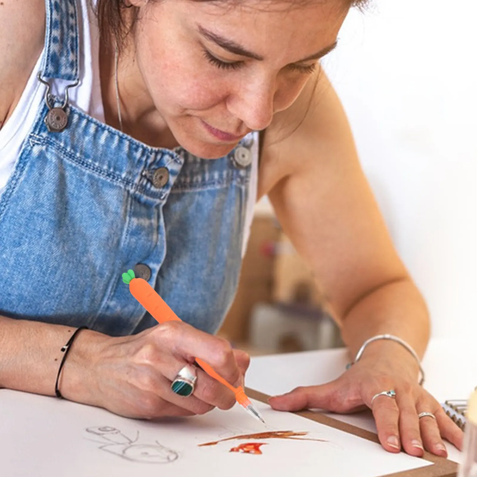 

10Pcs Mini Multicolor Carrot Pens 0.5mm Gel Ink Fine Tip Smooth Writing Cute Vegetable Shaped Pens for Kawaii School