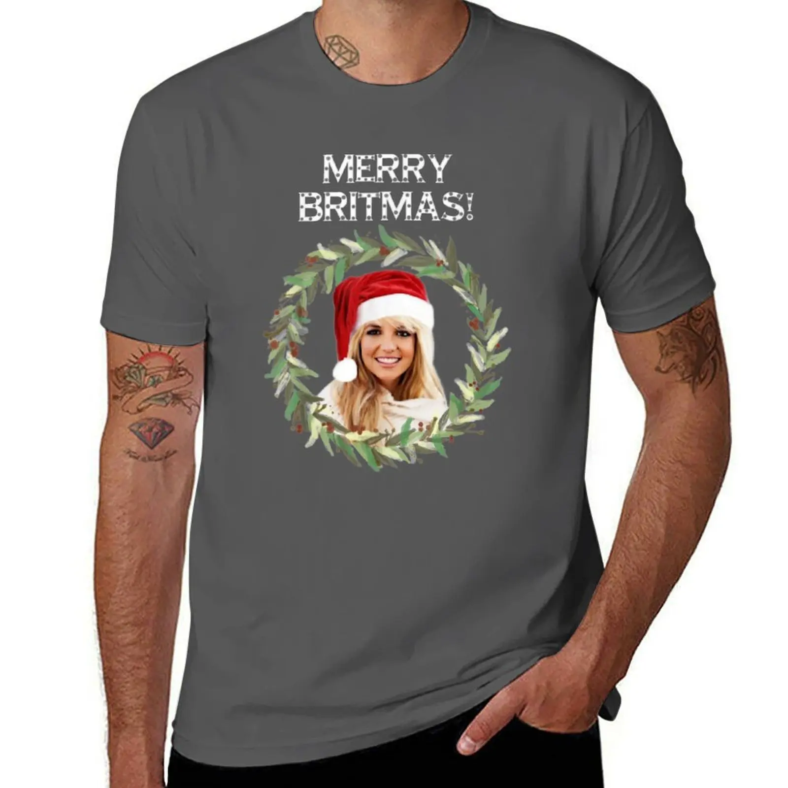 Merry Britmas A Very Christmas Music Christmas T-Shirt t shirt men 100% cotton luxury brand t shirt man casual T-Shirt