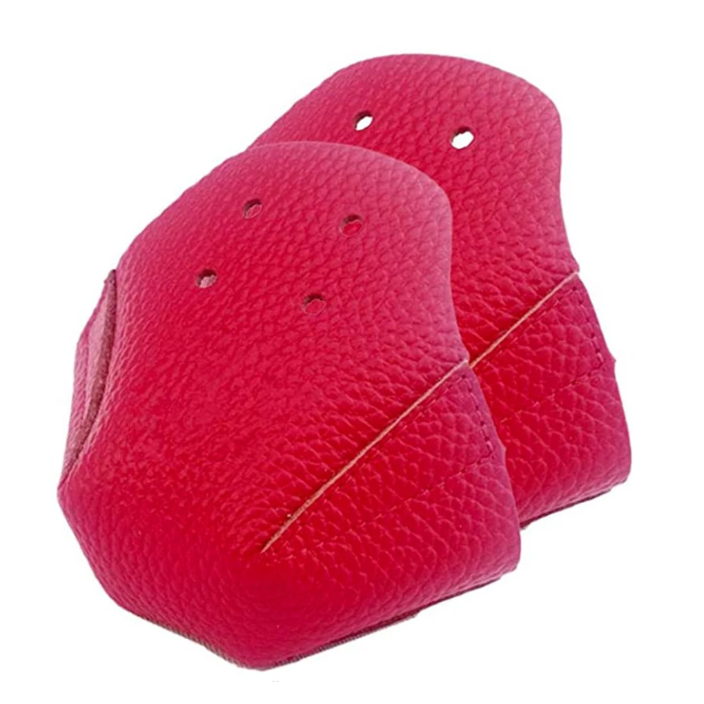 4 حفرة الزلاجات الأسطوانة المضادة للاحتكاك قدم غطاء إصبع القدم الحرس الجلود التزلج غطاء حماة للتدريب الرياضي في الهواء الطلق #4