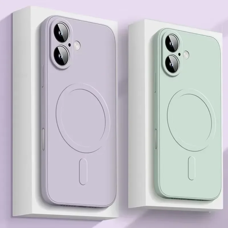 الفاخرة الأصلي السائل غطاء من السيليكون آيفون 17 16 15 14 13 12 11 برو ماكس 13 البسيطة للصدمات غطاء الوفير الملحقات