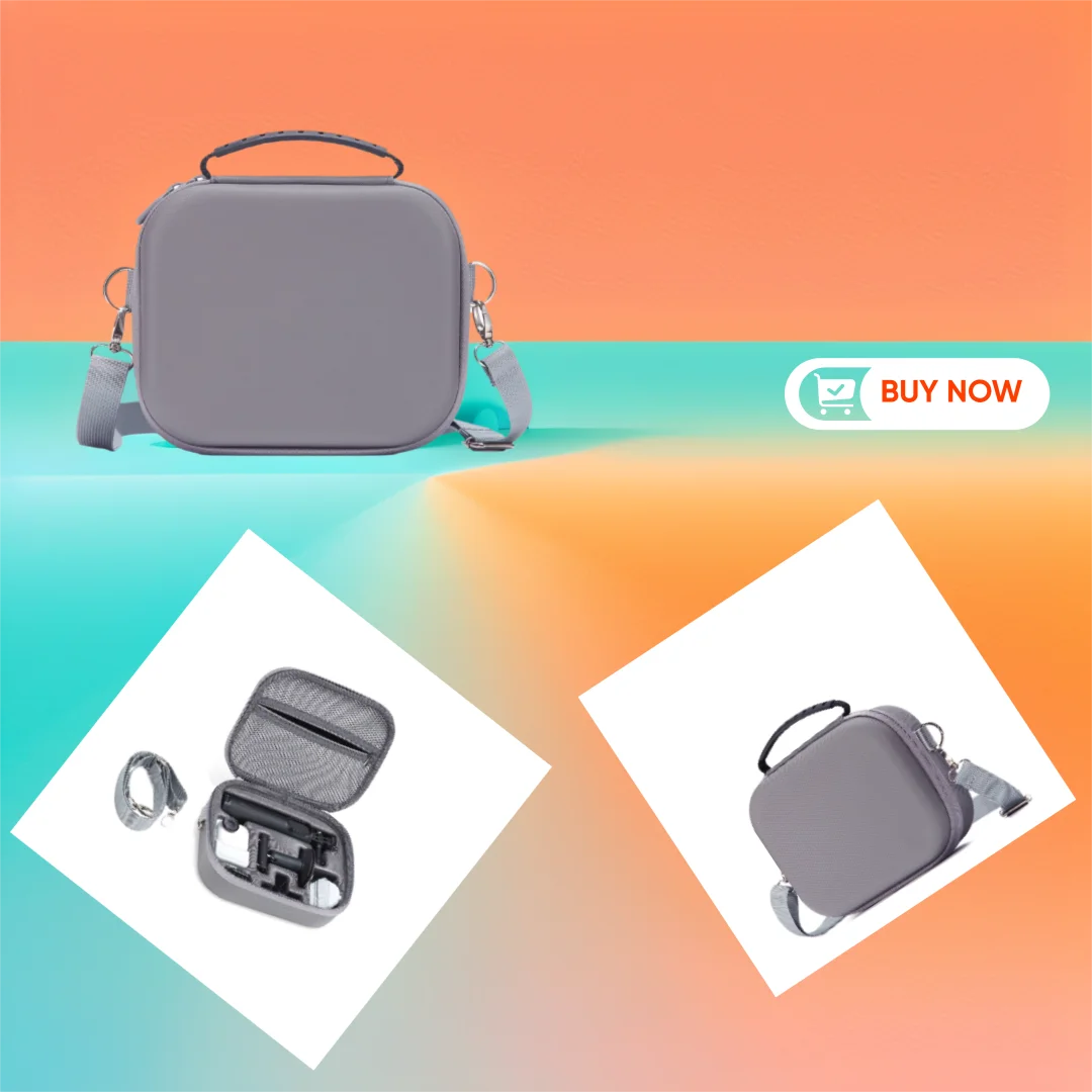 

For Insta360 Go Ultra Camera Large Capacity Storage Bag PU Material Durable Travel Photography Gear Organizer