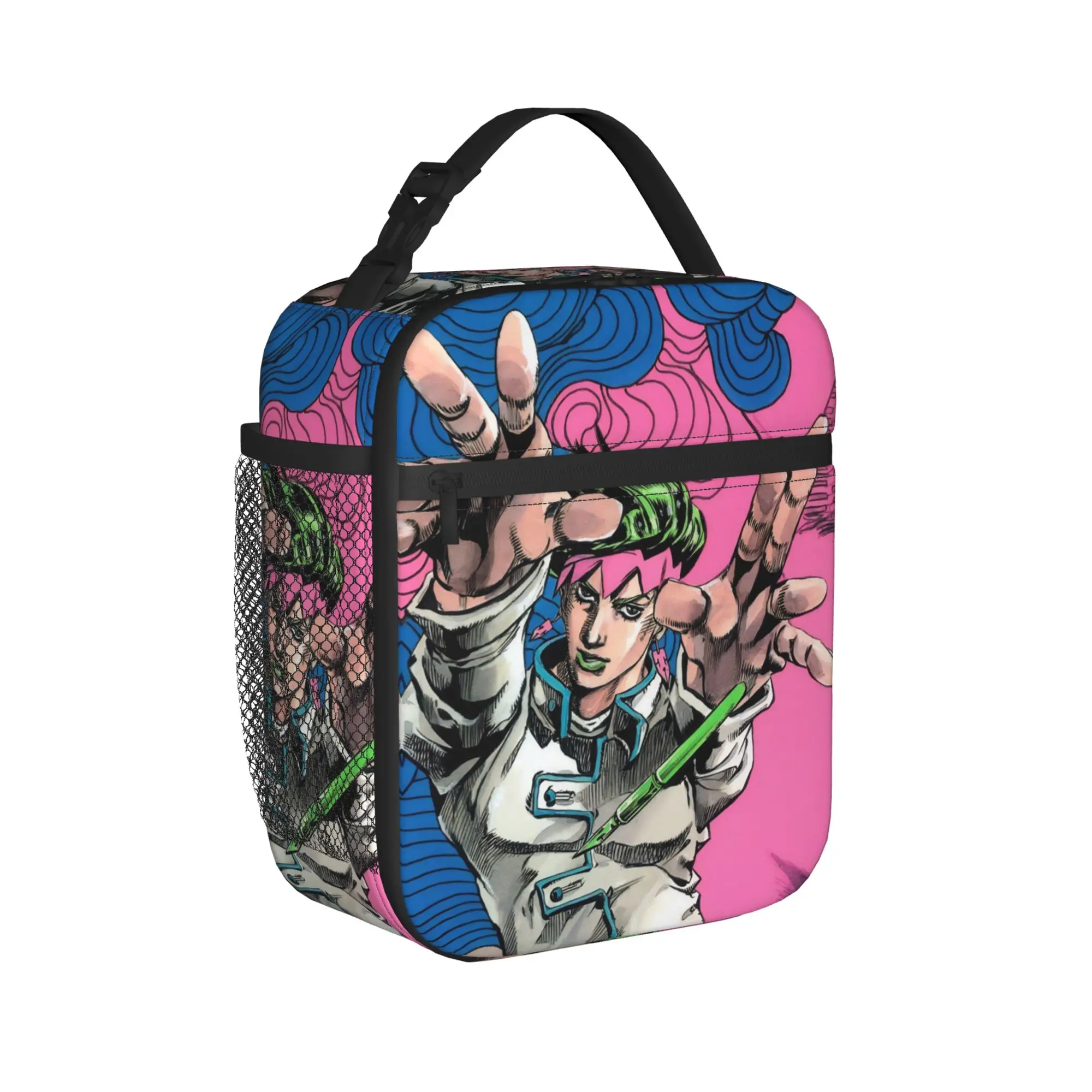 

J-JoJos Bizarre Adventure Insulated Lunch Bag Portable Lunch Container Thermal Bag Tote Lunch Box Work Picnic Men Women