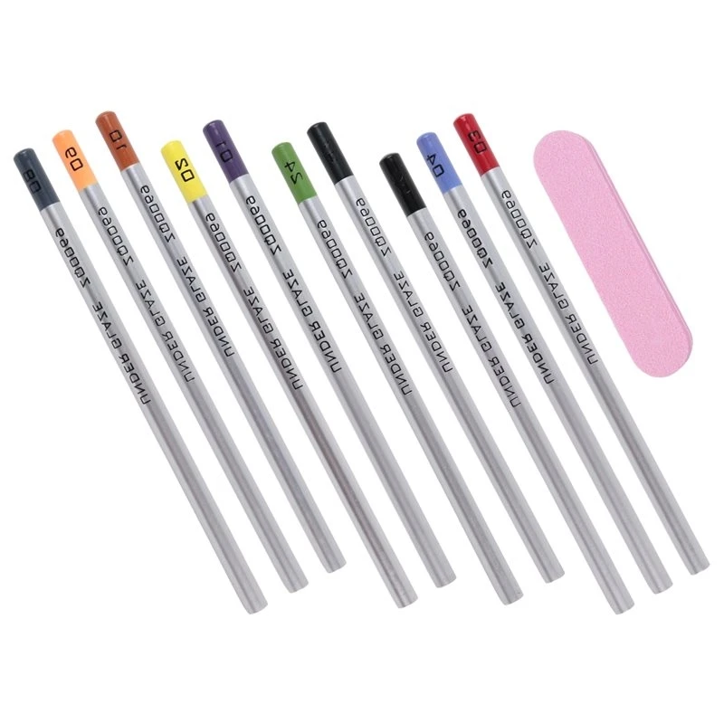10Colors/Set Color Pencil Color Pencil DIY Hand Painted Glaze Chalk Pottery Painting And Coloring Tool