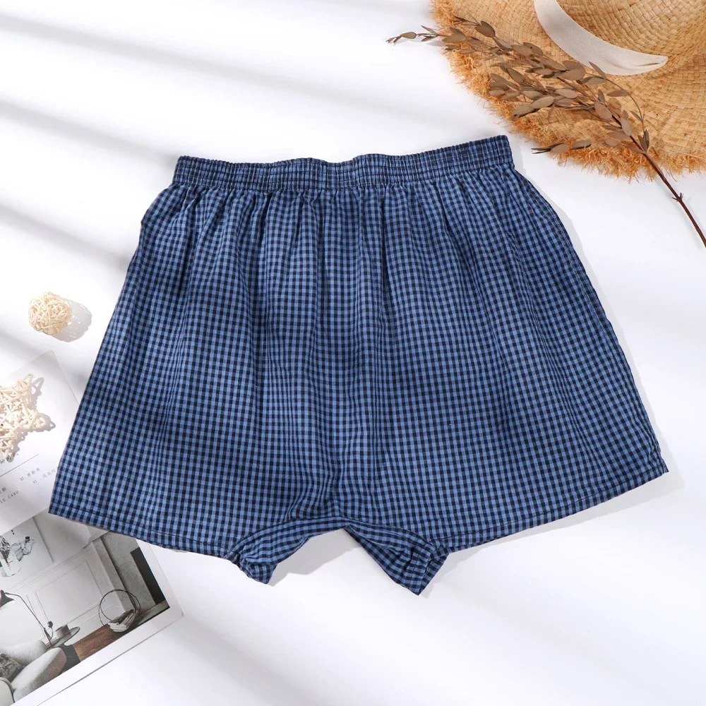 Herren gestreifte Boxershorts atmungsaktive Home Boxer männliche bequeme Baumwolle Unterwäsche Pfeil hose Hombre Schlafs horts gedruckt