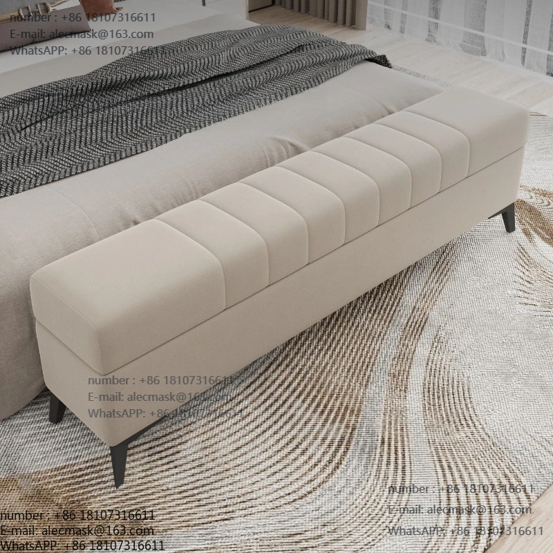 

Bedside bench Bedroom bench Solid wood storage bench Bedside sofa widened