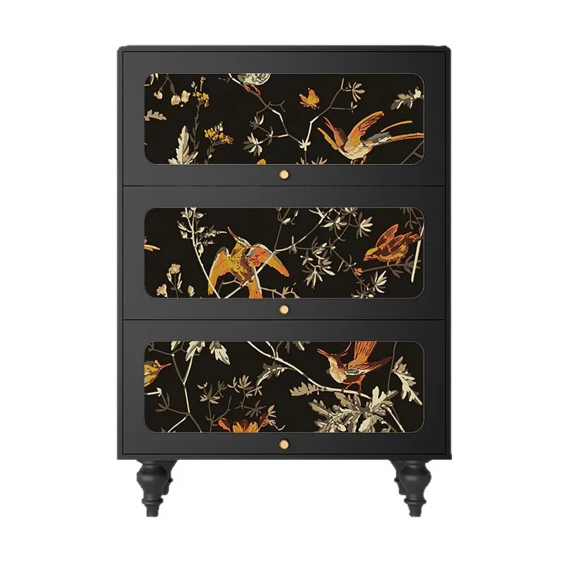 

Abstract oil painting home shoe cabinet, entrance cabinet, household living room integrated,