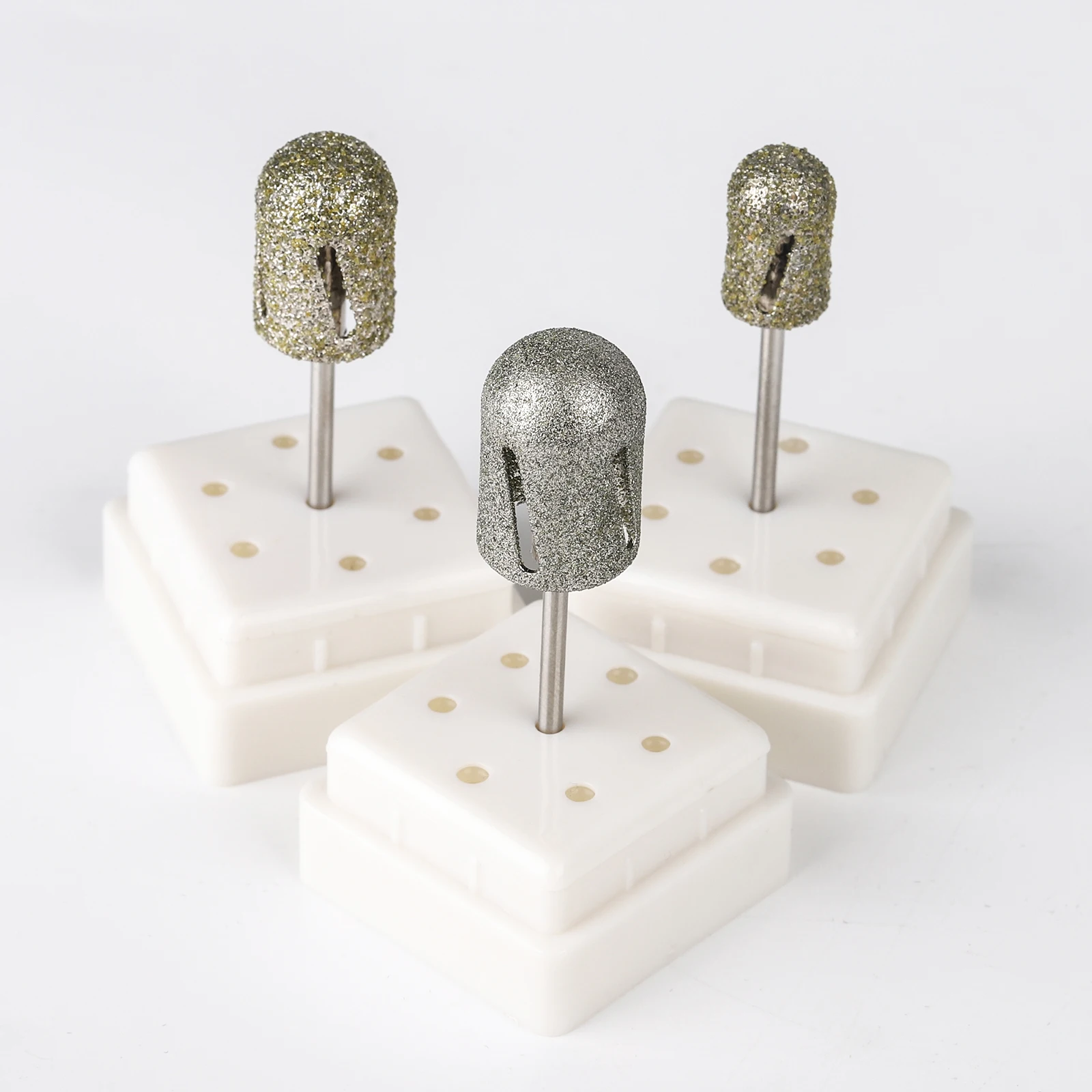 BNG Diamond Pedicure Cone Bit for Cracked Skin Corns Callus Removal Feet Filing Tool 3/32" Rotary Burrs Nail Pedicure Drill Bits