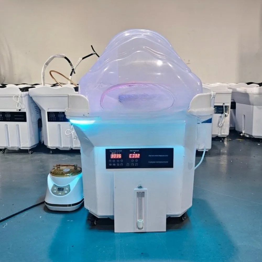 All-in-One Head Spa Treatment Unit Shampoo Basin with 60L Storage Tank Ductless Salon Sink Japanese Spa