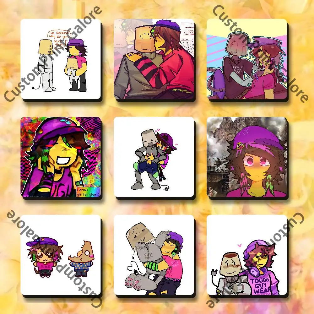 

Skaterlight Infected Lampert Soft Magnetic Refrigerator Magnets Personality Decorations Creative Gifts