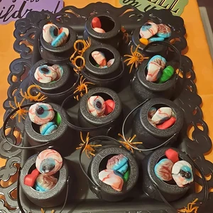 Halloween Hexendekoration, Mini -Plastik -Black -Hexen, Süßigkeitenkorb, Trick oder behandelnden Eimer 6 Hauptverkäufe Halloween -Kessel - №3