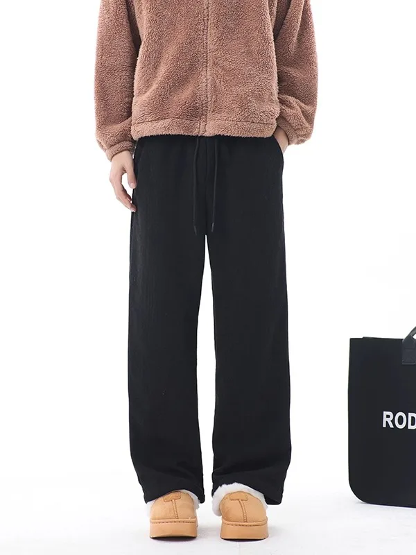 

Мужские вельветовые брюки прямого кроя на флисовой подкладке, осенне-зимние, широкие, в американском спортивном стиле, удобные для отдыха...