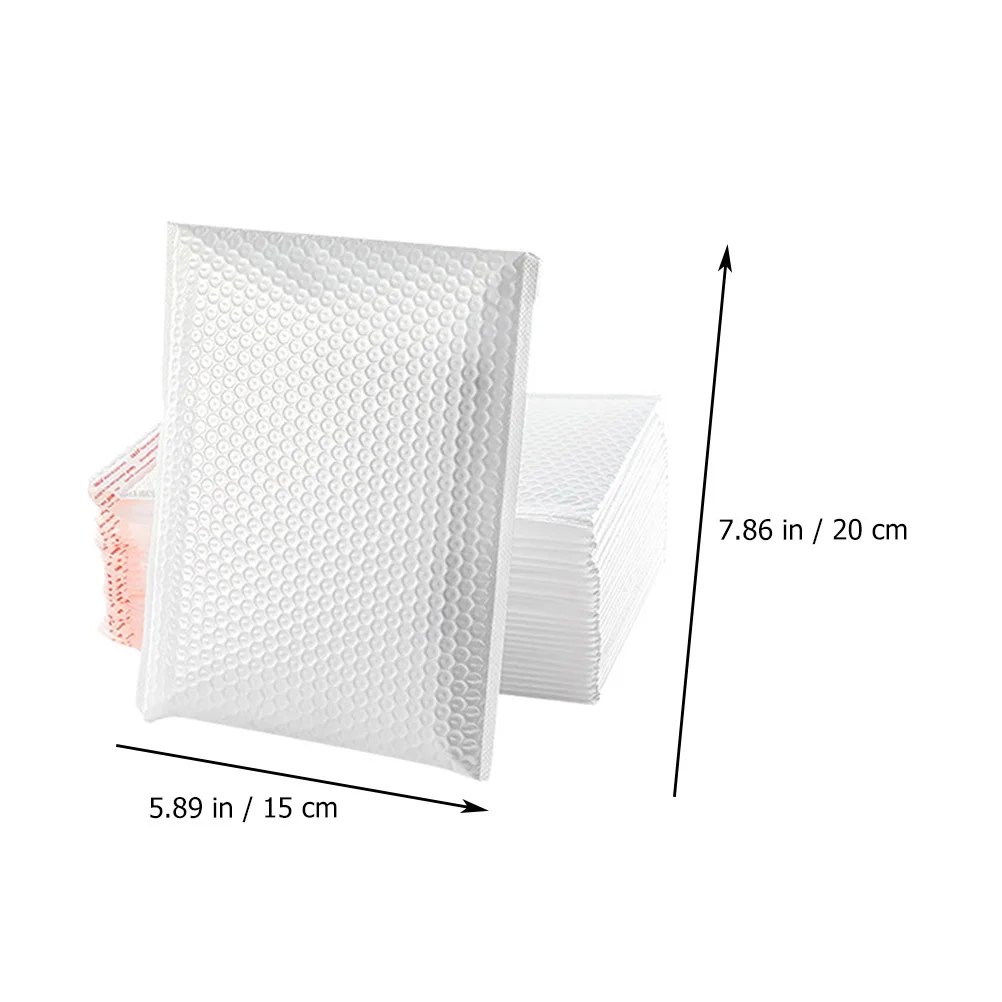 

50Pcs Pearl Film Bubble Mailers Professional Shipping Bags Self Adhesive Tamper Proof Packaging Supply
