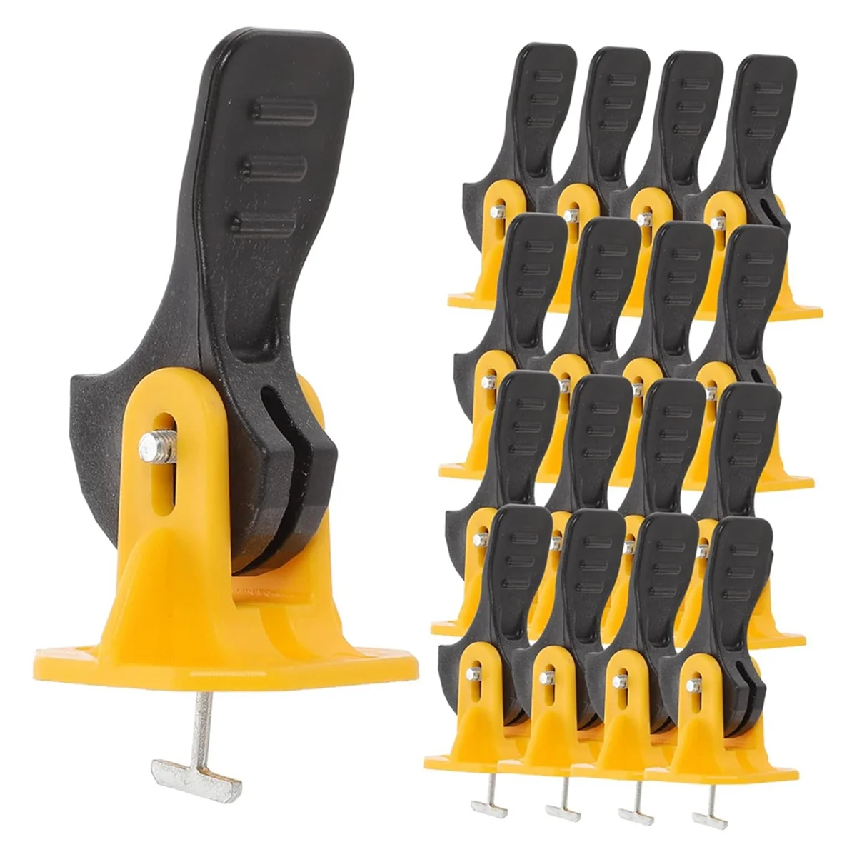 A002 50pcs Tile Leveler Tool Kit Tile Leveling System with Tile Spacer for Floor Installation for Grouting and Leveling Floor