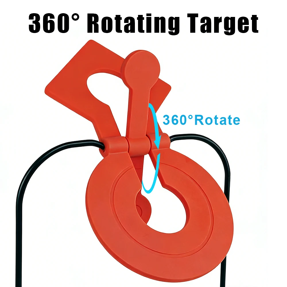 Objetivo giratorio spinner doble cabeza TPU para práctica de tiro - imagen 2