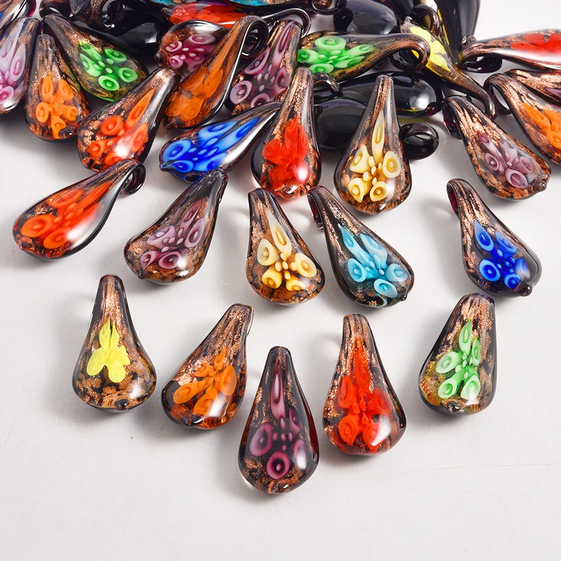 

8Pcs Enamel Peacock 3D Flowers Multicolour Pendant Charms For Jewelry Making Keychain Earring Supplies DIY Glass Accessories