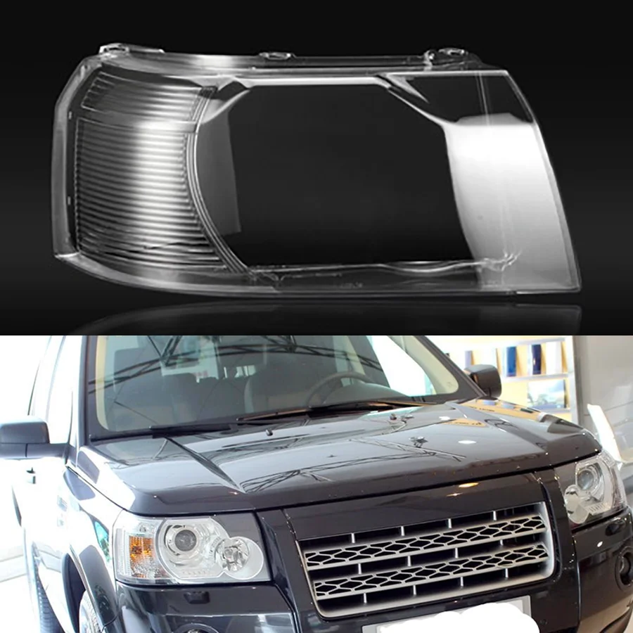 

1Pc Headlight Transparent Cover Lampshade Cover Glass Headlamp Shell Lens Plexiglass Mask For Land Rover Freelander 2 2007-2012