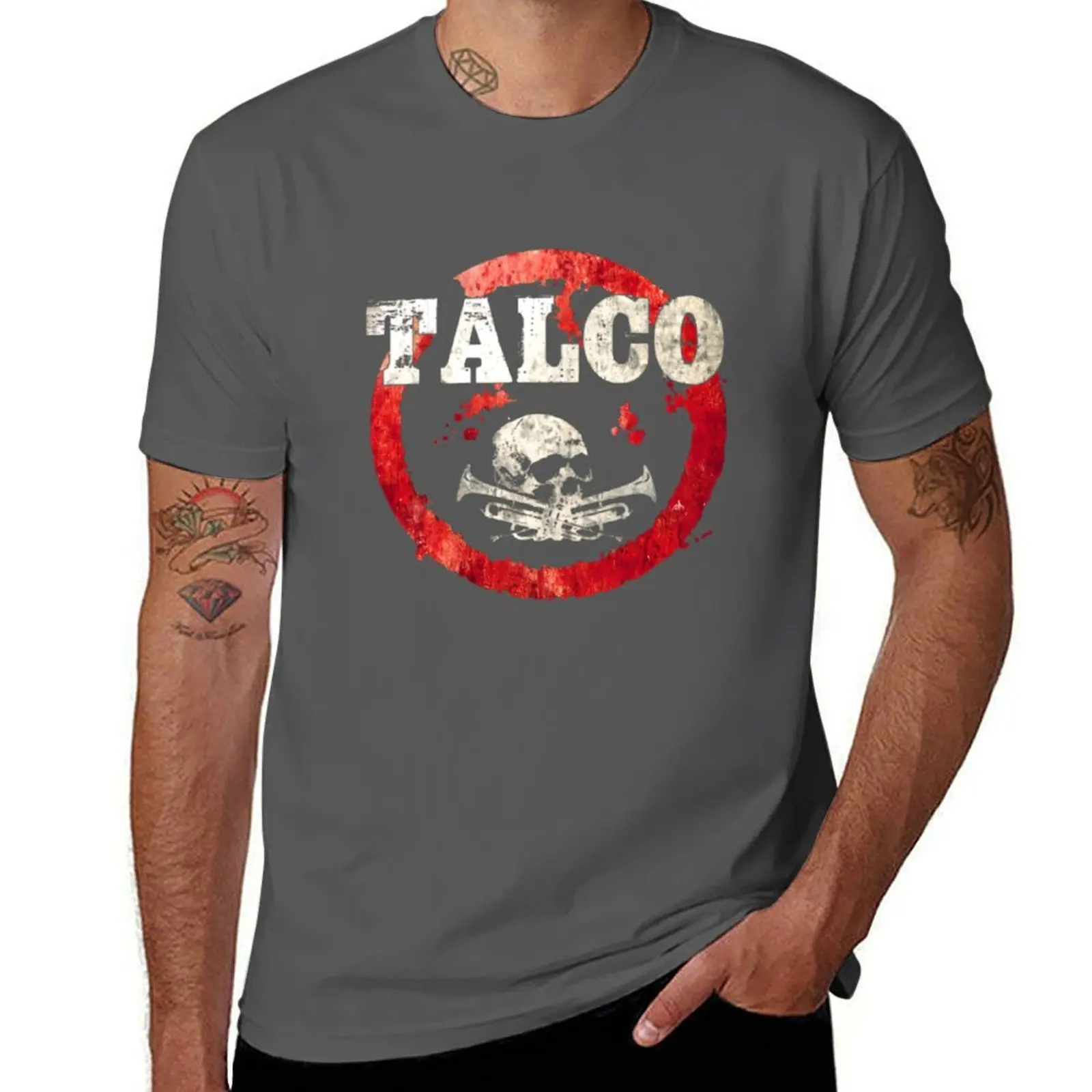 talco band T-Shirt Comfortable Basic Crew Neck Tee